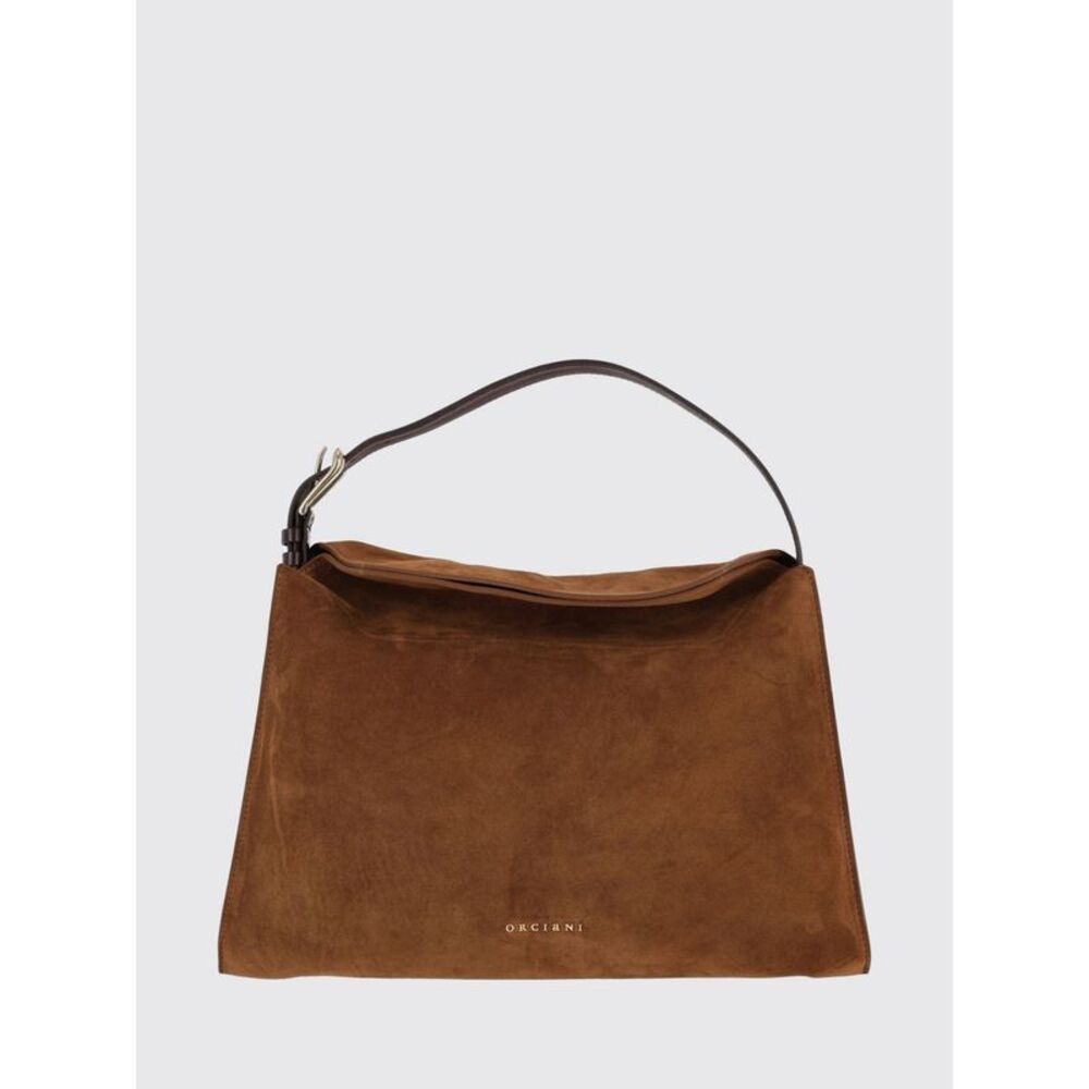 Orciani Women Orciani Trinity Suede Calfskin Shoulder Bag With Adjustable Handle